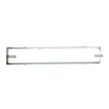 Access Lighting Sequoia, Vanity, Brushed Steel Finish, Acrylic Lens Acrylic 31033-BS/ACR